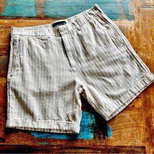 Abercrombie & Fitch Preppy Striped Tan Men's Shorts